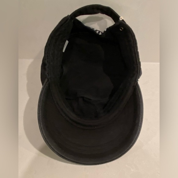 Black Spyder Adjustable Newsboy Cap One Size Unisex - Picture 6 of 8